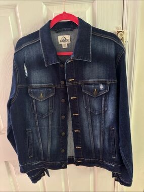 Jordache Dark Blue Washed Denim Jacket